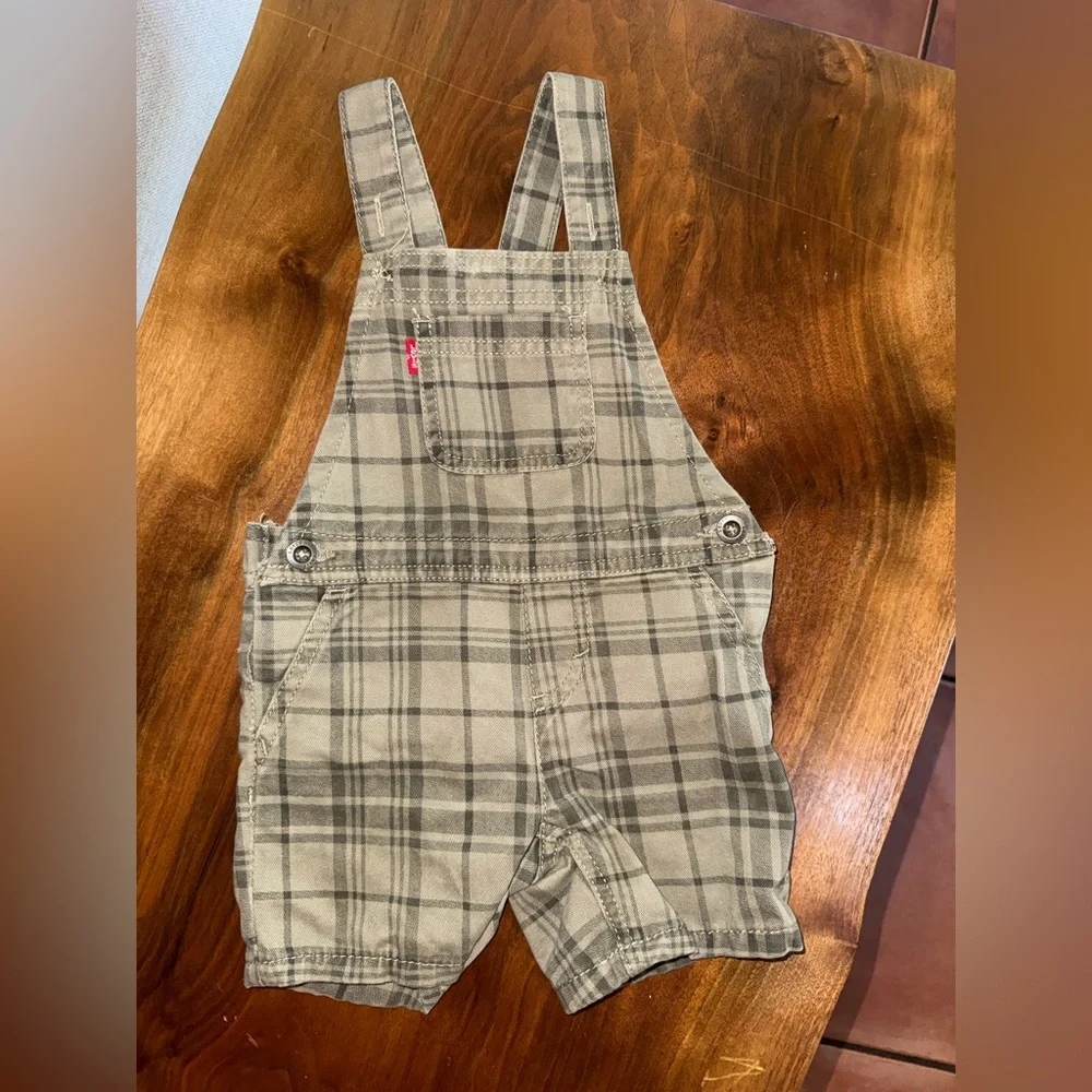 Levis Plaid‎ Kids Overalls